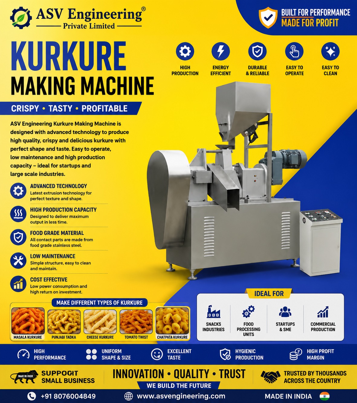 Kurkure Making Machine - Sikkim
