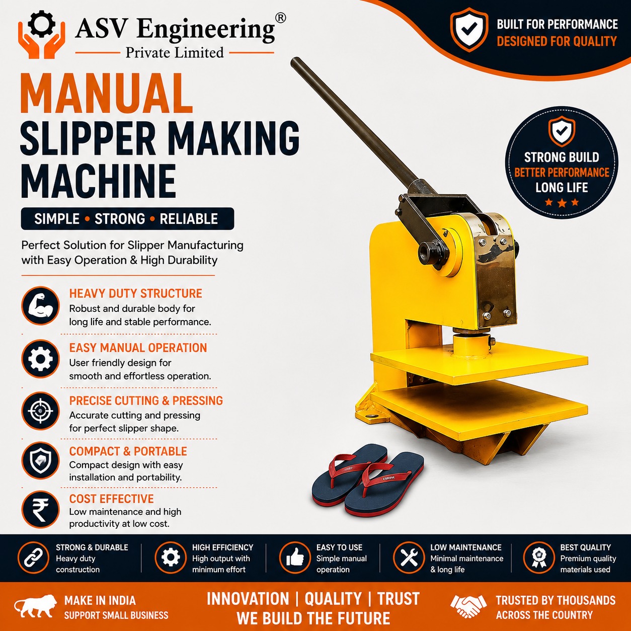 Manual Slipper Making Machine